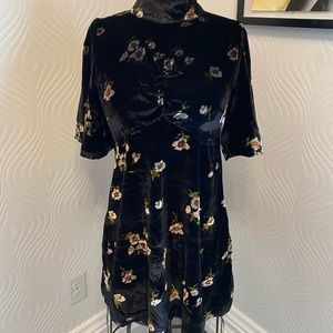 Free People velvet empire waist dress Size 8